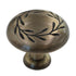 BP1581-EB Elegant Brass 1 1/4" Mushroom Leaf Cabinet Knob Pull Amerock Hardware