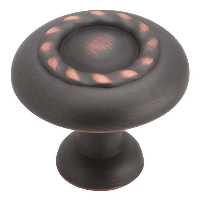 10 Pack Amerock Inspirations 1 1/4" Rope Knob Oil Rubbed Bronze BP1585-ORB