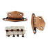 Pair Amerock Merit Machine Copper Flush Surface Cabinet Hinges BP1587-MC