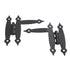 Pair of Amerock Hammered, Spade Tip Colonial Black Flush "HL" Hinges BP1618-CB