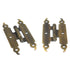 Pair of Amerock Antique English Cabinet "H" Hinges Flush Surface Mount BP1670AE