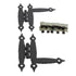 Pair Amerock "HL" Hinges Spade Tip Colonial Black for Flush Doors BP1776-CB