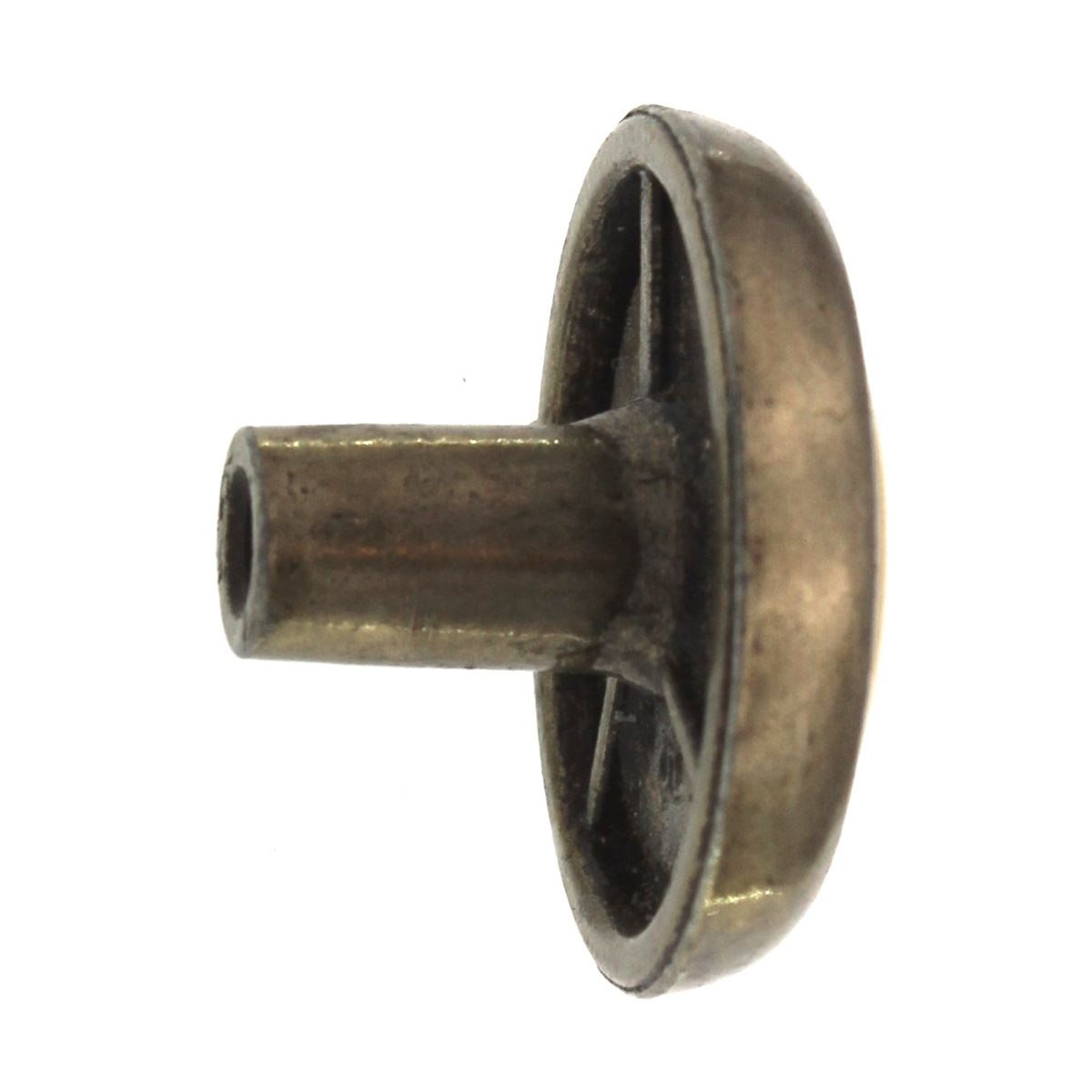 Amerock Allison Light Brass Almond Center 1 1/4" Round Cabinet Knob BP1924-LBA