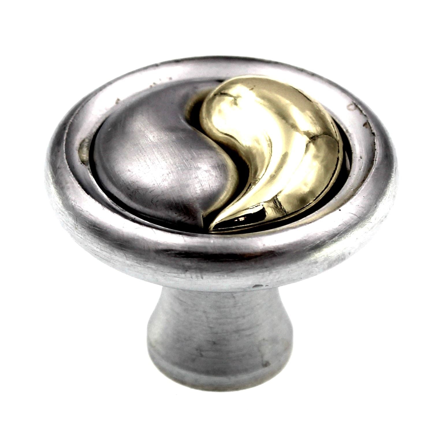 Amerock Yin Yang BP19255-CCB Brushed Chrome 1 1/4" Cabinet Knob Pull