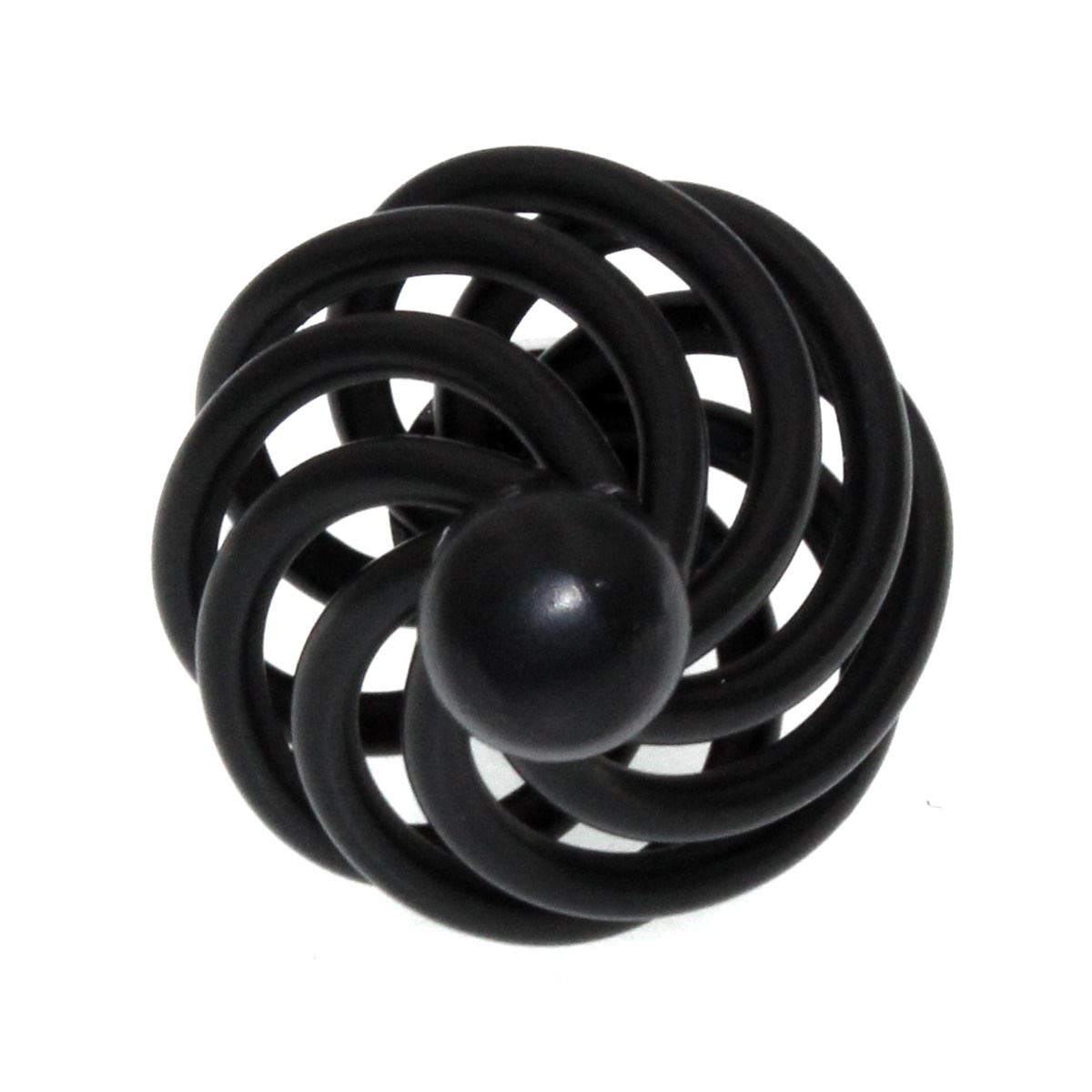 Amerock Village Classics Birdcage Flat Black Knob 1-3/8 inch BP19320FB