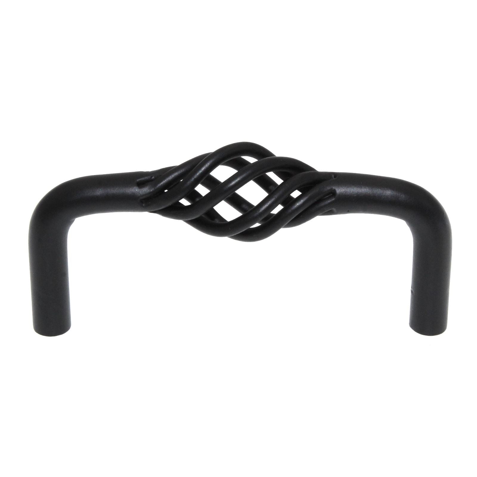 Amerock Village Classics Flat Black 3 inch CTC Cabinet Birdcage Pull BP19322FB