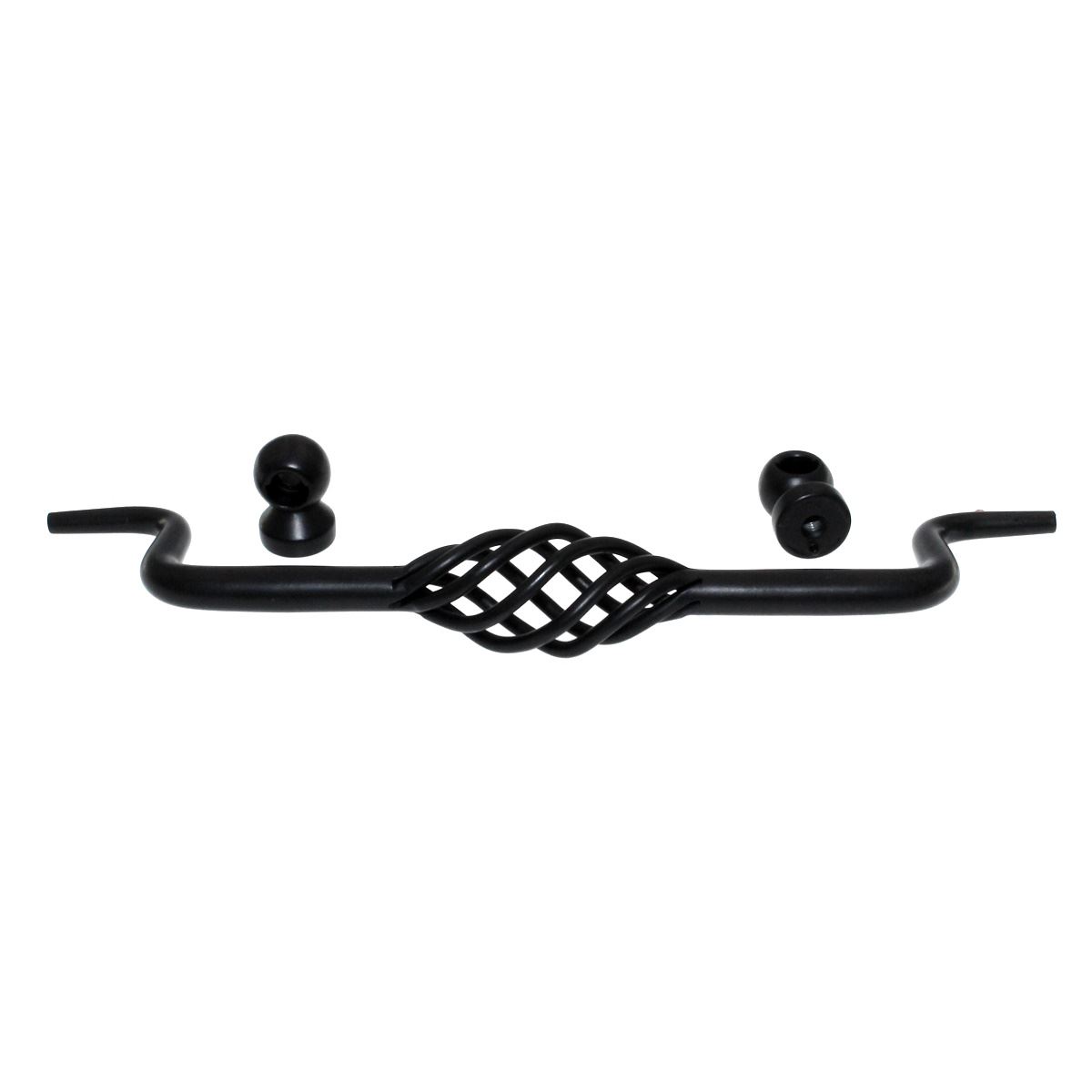 Amerock Village Classics Flat Black 6 1/4 inch (160mm) CTC Bail Pull BP19324FB