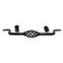 Amerock Village Classics Flat Black 6 1/4 inch (160mm) CTC Bail Pull BP19324FB