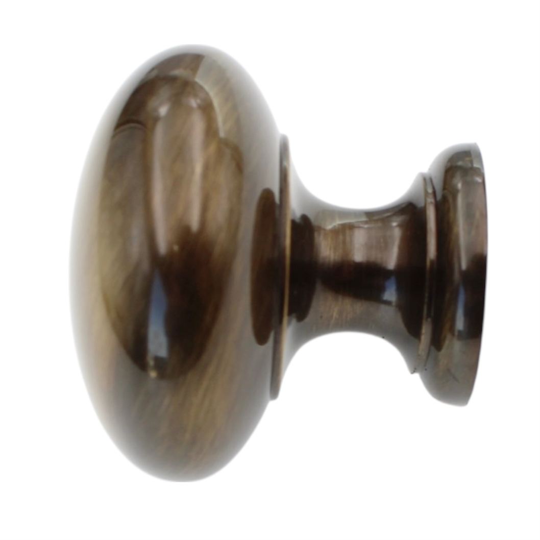 Amerock Brass Classics Antique English Solid Brass 1 1/4" Cabinet Knob BP1950-AE
