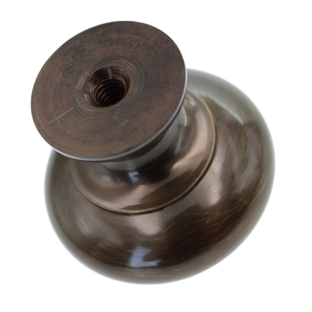 Amerock Brass Classics Dark Antique English Solid Brass 1 1/4" Cabinet Knob BP1950-DAE