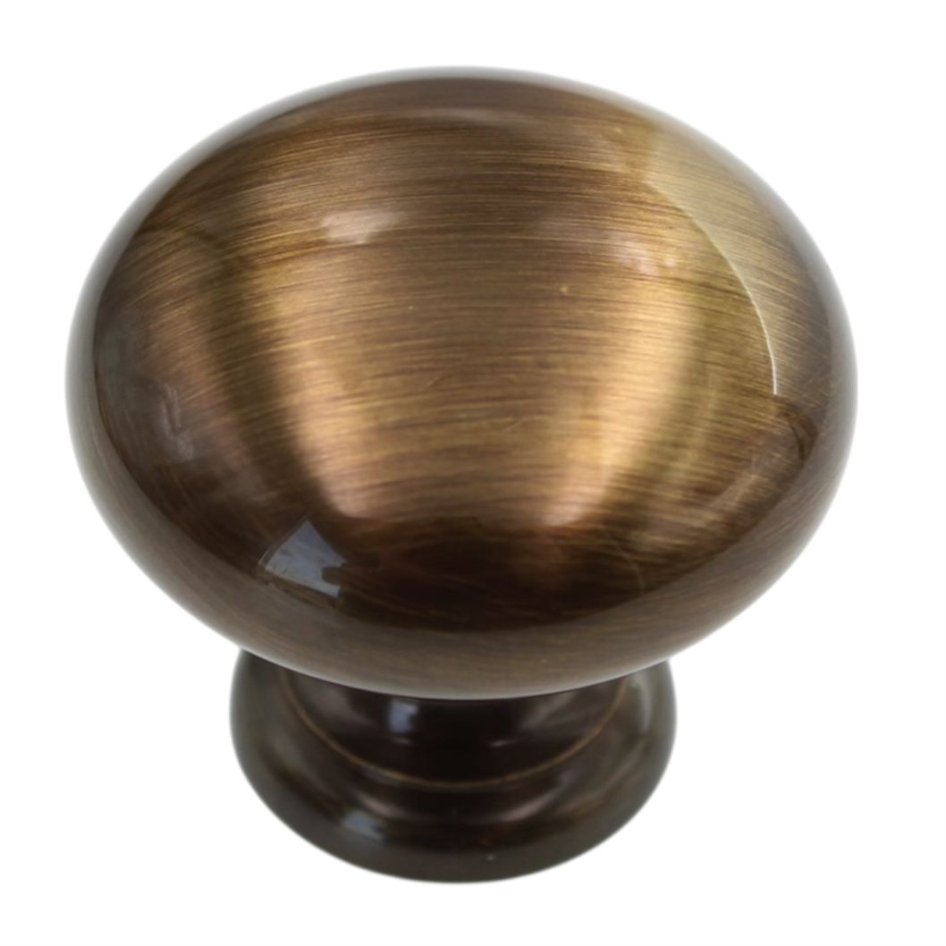 Amerock Brass Classics Dark Antique English Solid Brass 1 1/4" Cabinet Knob BP1950-DAE