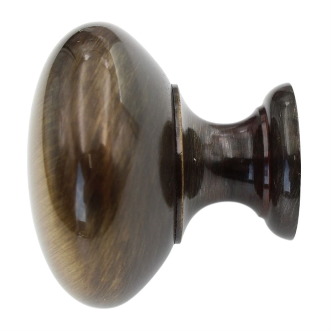 Amerock Solid Brass Antique English 1 1/4" Mushroom Cabinet Knob BP1950H-AE