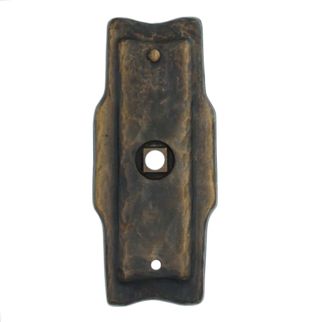 Vintage Amerock Pioneer Antique Brass 3" Cabinet Knob Backplate BP204A-AB