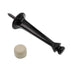 Amerock 3" Door Stop Black Rigid Heavy Weight Baseboard Doorstop BP2250-BK
