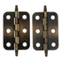 Pair of Amerock Antique English Brass 2" Joint Butt Hinges BP2355-AE-RD
