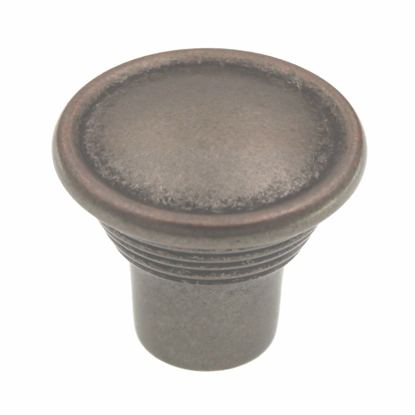 Amerock Vasari Weathered Nickel Copper 1 3/16 inch Round Cabinet Knob BP24010WNC