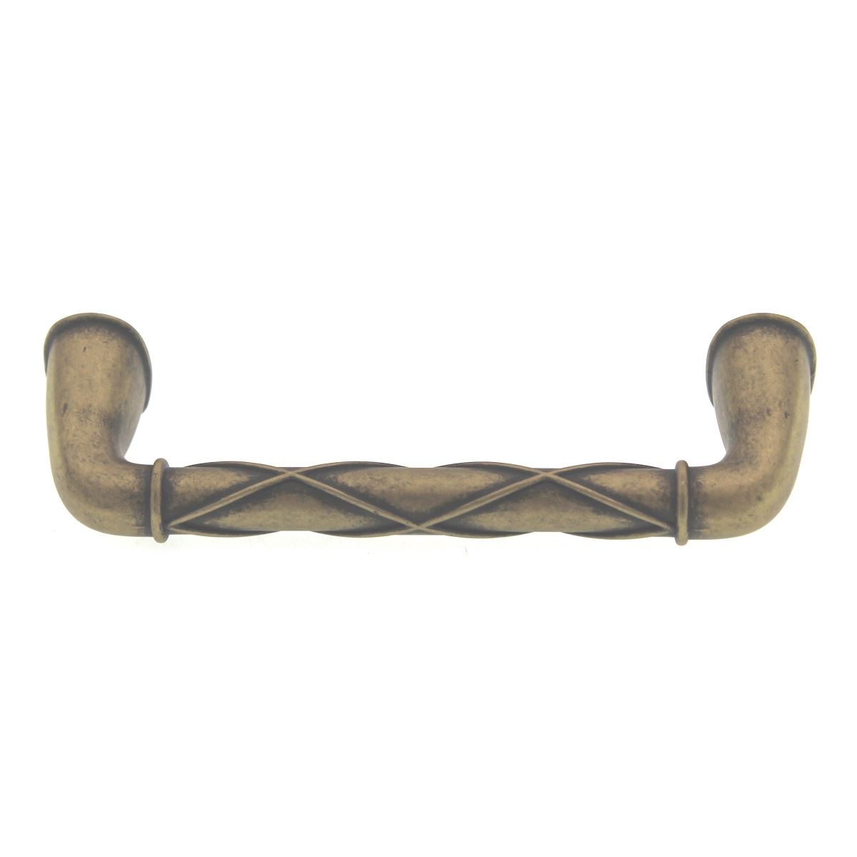 Amerock Lattice Distressed Brass 3 3/4 inch (96mm) CTC Handle Pull BP24235DBS