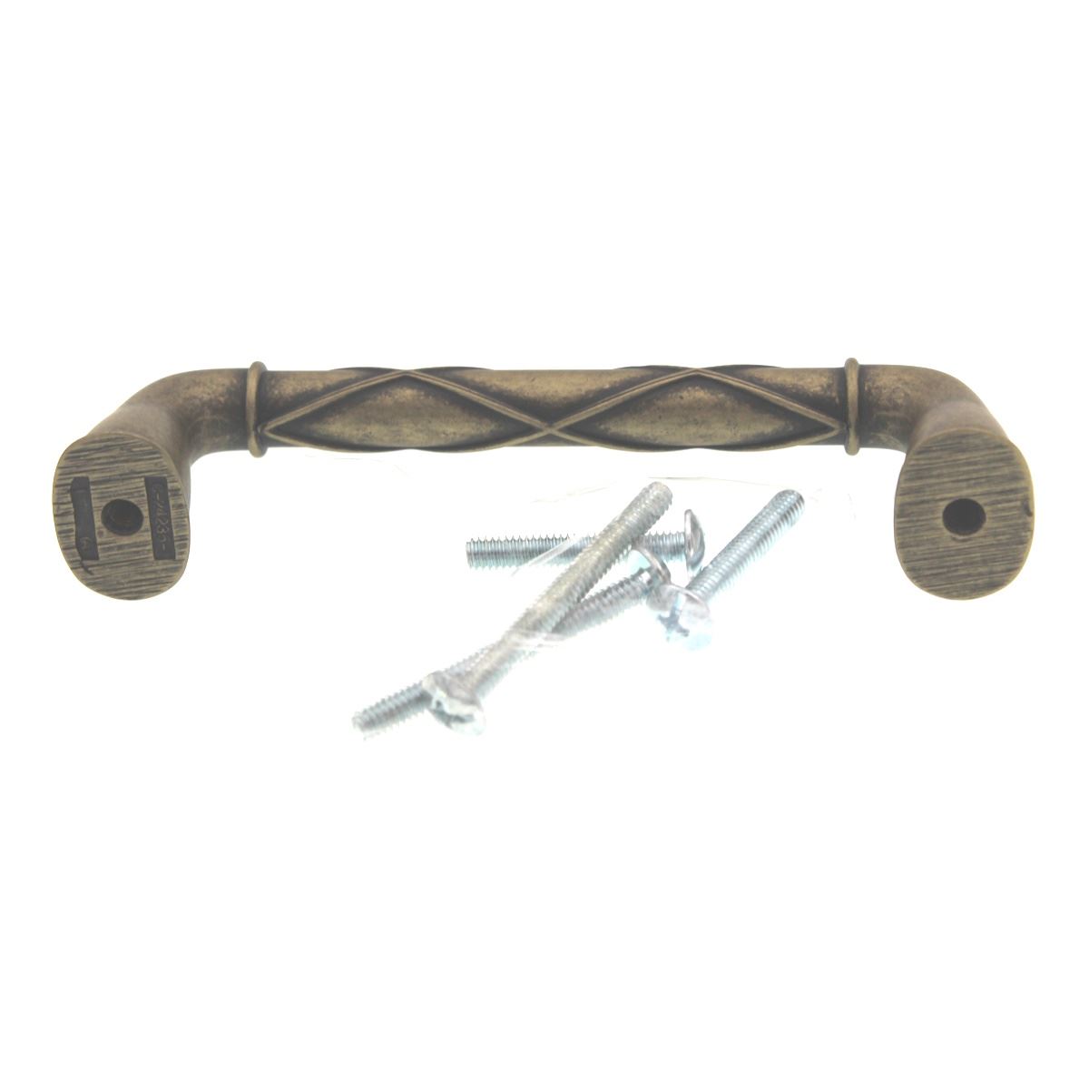 Amerock Lattice Distressed Brass 3 3/4 inch (96mm) CTC Handle Pull BP24235DBS