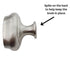 BP26127-G10 Satin Nickel 1 1/2" Cabinet Oval Knob Pulls Amerock Manor House