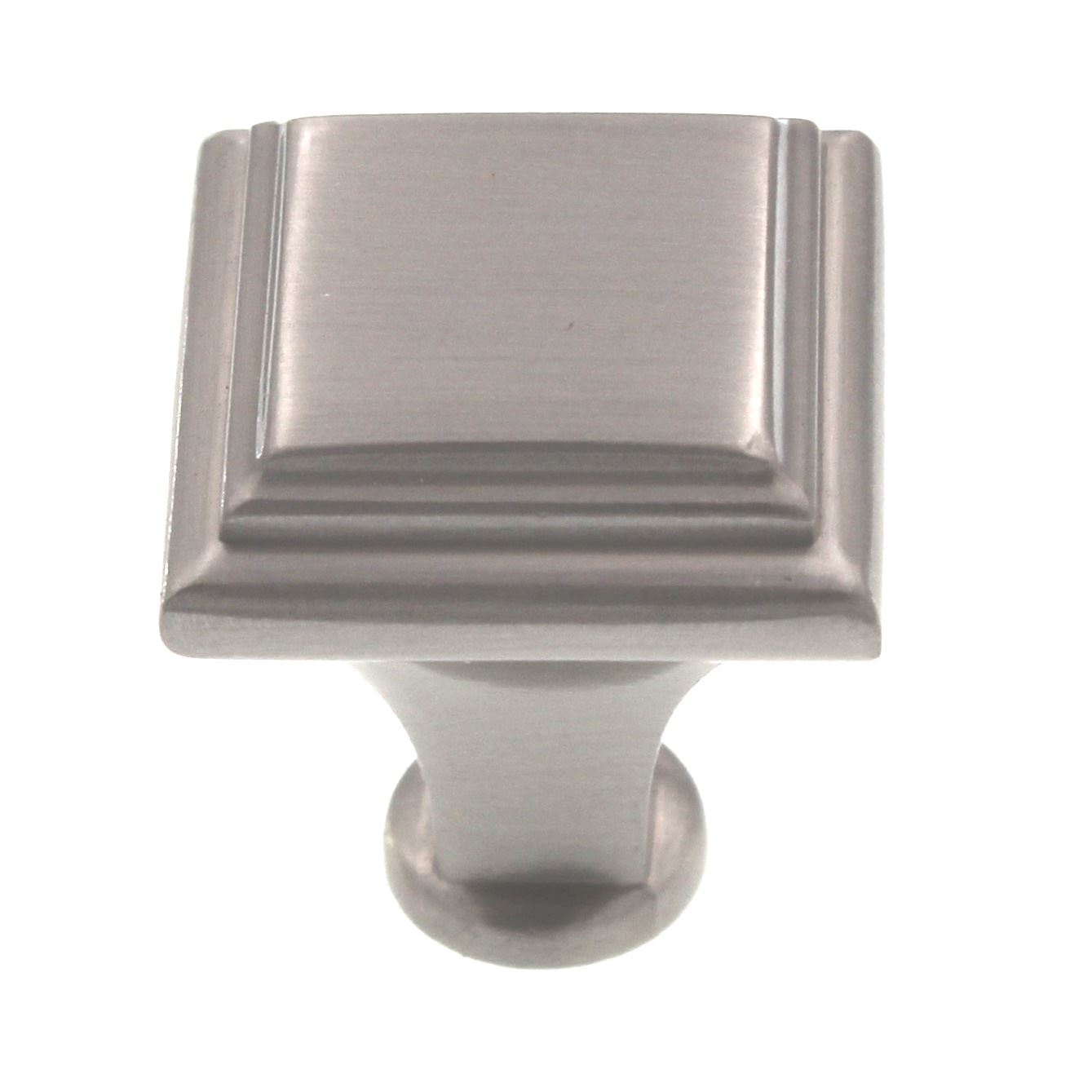 Amerock Manor 1" Square Cabinet Knob Satin Nickel BP26131G10