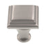 Amerock Manor 1" Square Cabinet Knob Satin Nickel BP26131G10
