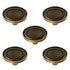 5 Pack BP26133-EB Elegant Brass 1 3/8" Oval Knobs Pulls Amerock Opulence