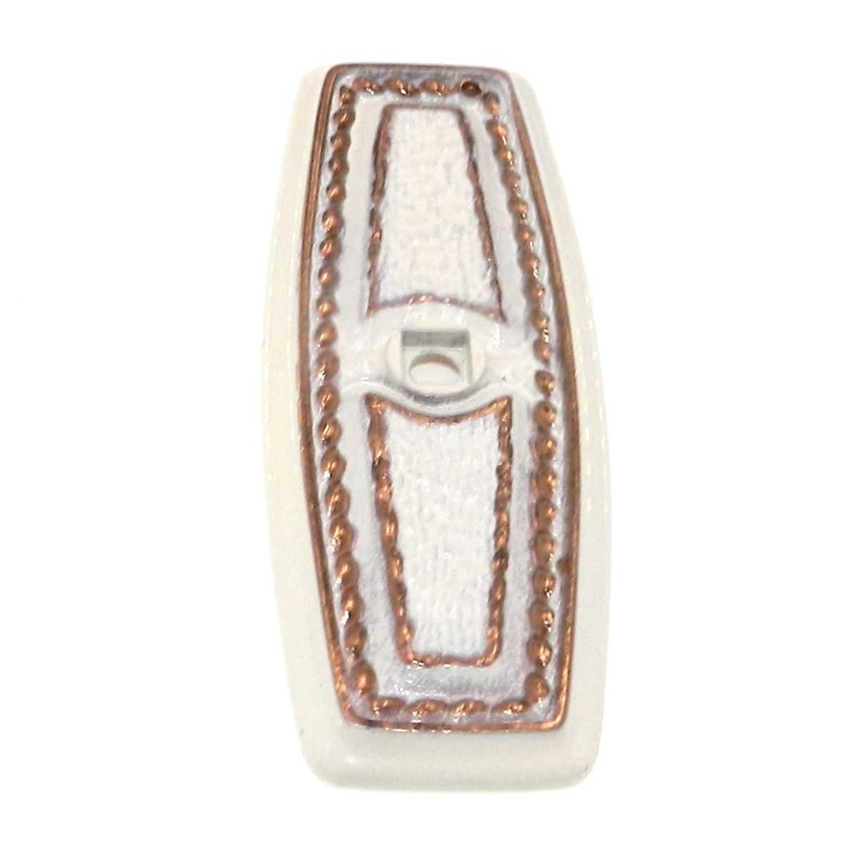 Amerock Bonaventure Regency White Gold 3-1/2" Cabinet Knob Backplate CM273A-RW