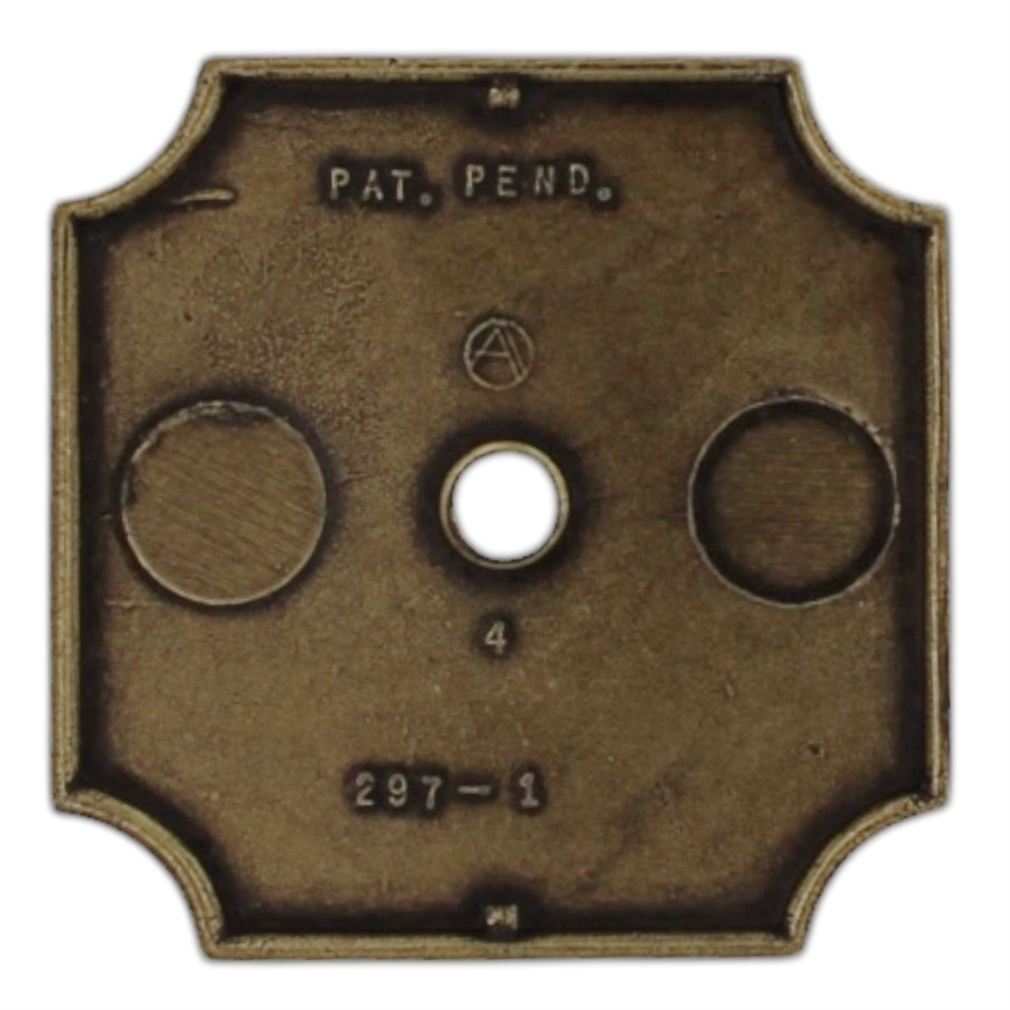 Amerock BP297-BB BD55 Burnished Brass Traditional Classics 1 3/4" Knob Backplate