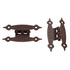 Pair of Amerock Colonial Hammered Antique Copper 3/8" Offset "H" Hinges BP3406-AC