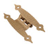 Pair of Amerock 3/8" Offset "H" Hinges Hammered Champagne Bronze BPR3406CZ