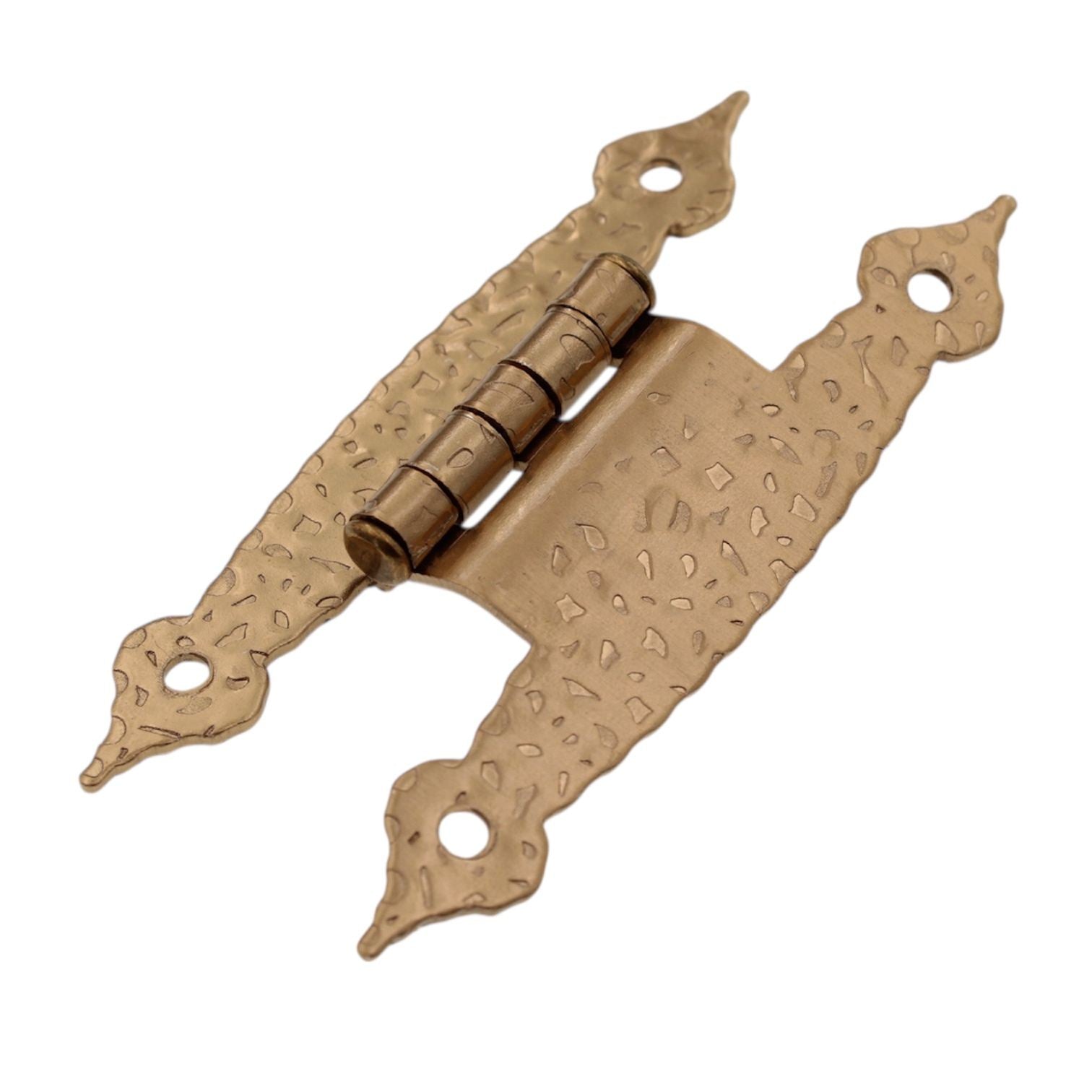 Pair of Amerock 3/8" Offset "H" Hinges Hammered Champagne Bronze BPR3406CZ