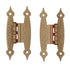 Pair of Amerock 3/8" Offset "H" Hinges Hammered Champagne Bronze BPR3406CZ