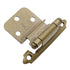 Pair of Amerock BP3428-BB Burnished Brass Self-Closing 3/8" Inset Cabinet Hinges