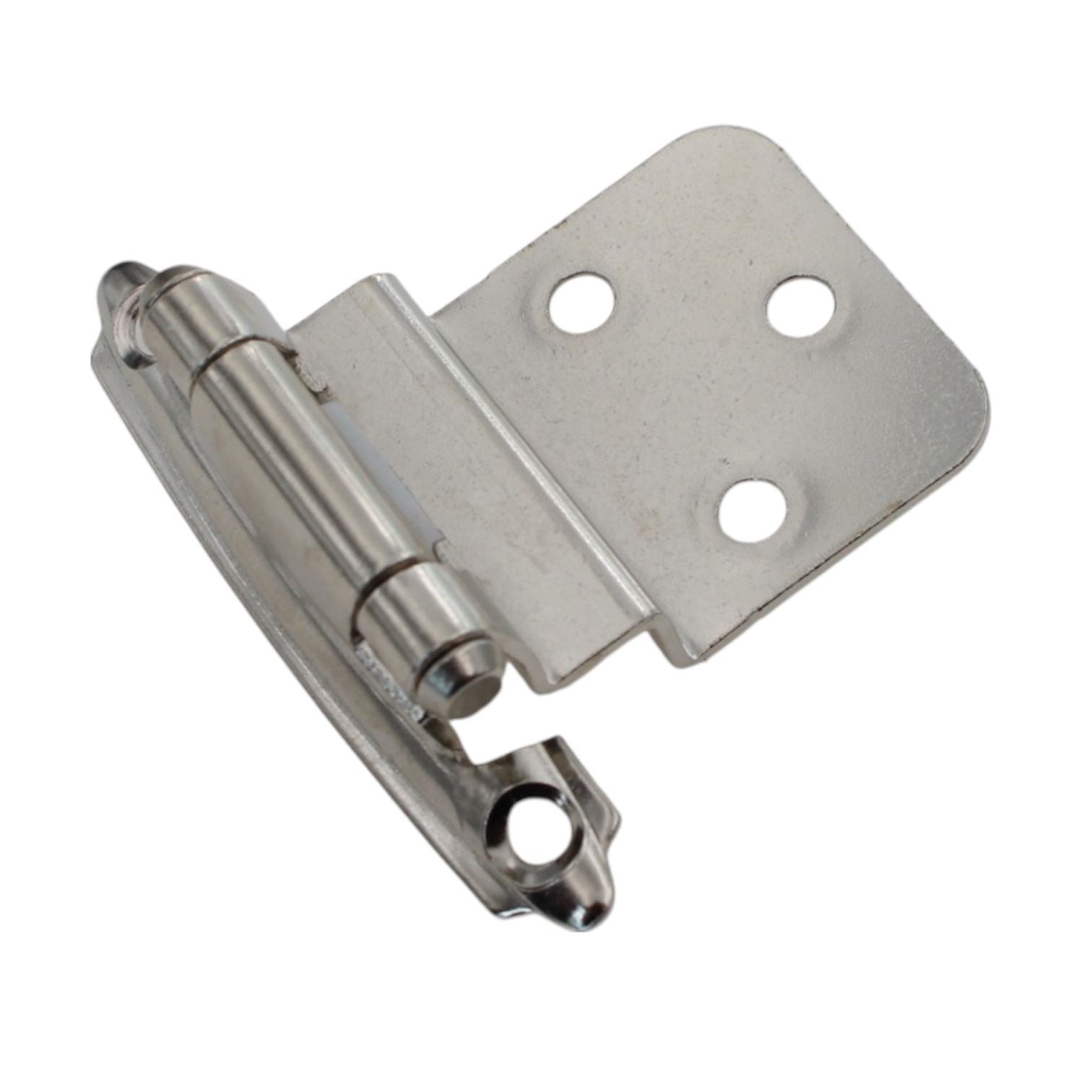 Pair of Amerock Sterling Nickel Self-Closing 3/8" Inset Cabinet Hinges BP3428-G9