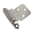 Pair of Amerock Sterling Nickel Self-Closing 3/8" Inset Cabinet Hinges BP3428-G9