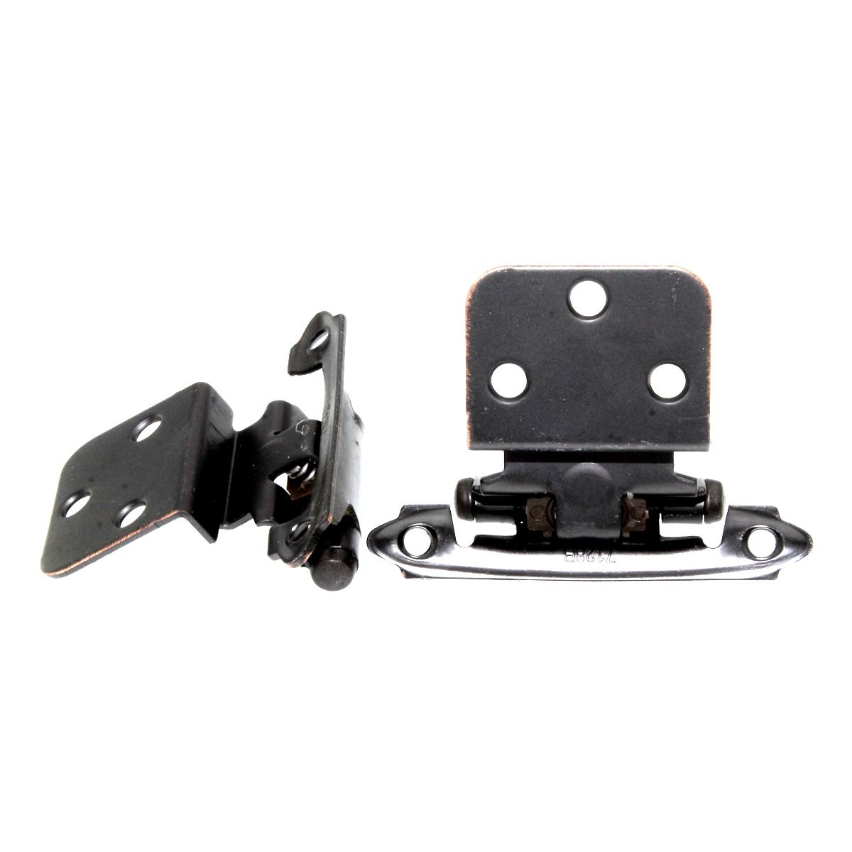 1 Pair Amerock Self-Close Oil-Rubbed Bronze 3/8" Inset Cabinet Hinges BP3428-ORB