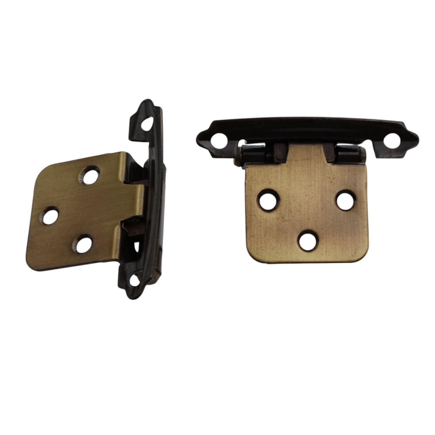 Pair Amerock BPR3429AE Antique English  Variable Overlay Cabinet Hinges