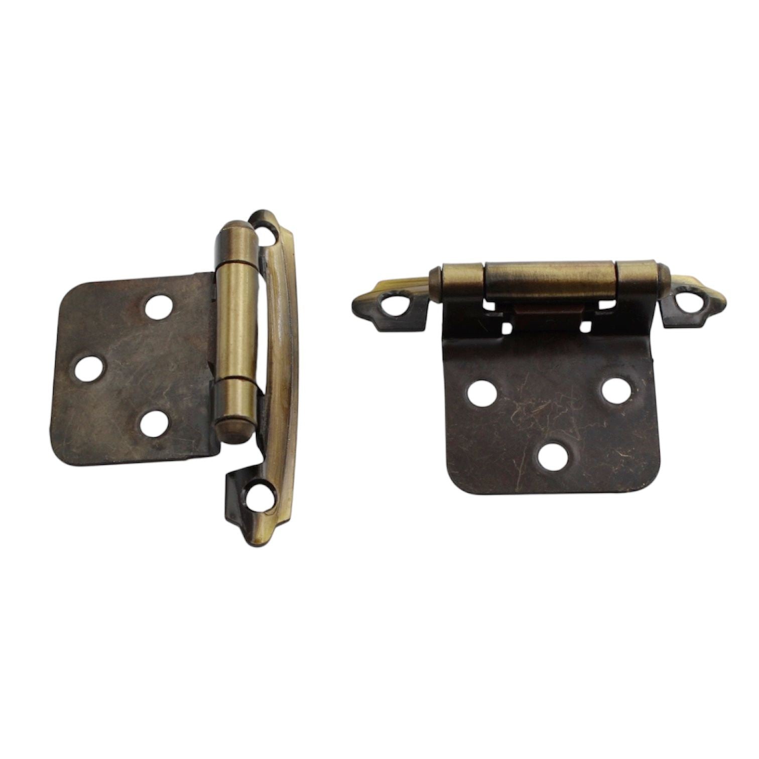 Pair Amerock BPR3429AE Antique English  Variable Overlay Cabinet Hinges