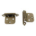 Pair Amerock BPR3429BB Burnished Brass  Variable Overlay Cabinet Hinges