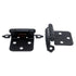 Pair of Amerock Black Variable Overlay Face Mount Cabinet Hinges BPR3429FB