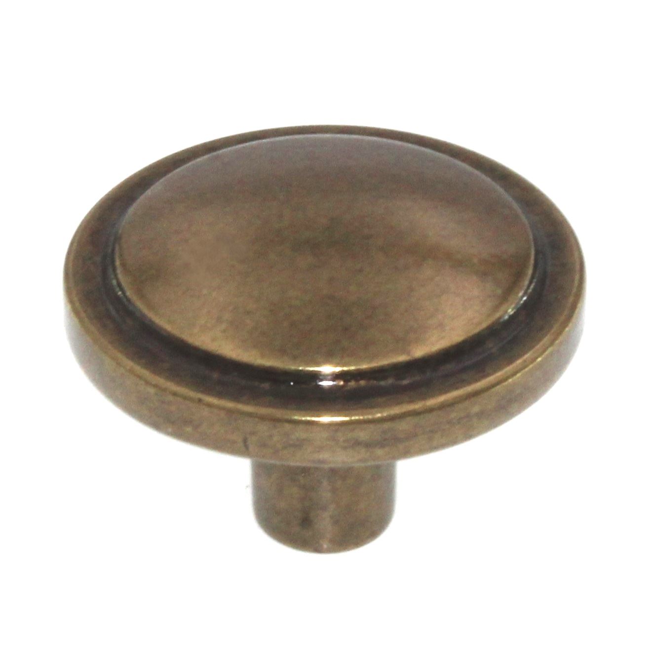 Amerock Allison Burnished Brass Round 1 3/16" Cabinet Knob BP3443-BB