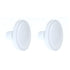 2 Pack Amerock BP3443-GW Gloss White Allison Value 1 3/16" Cabinet Knob Pulls