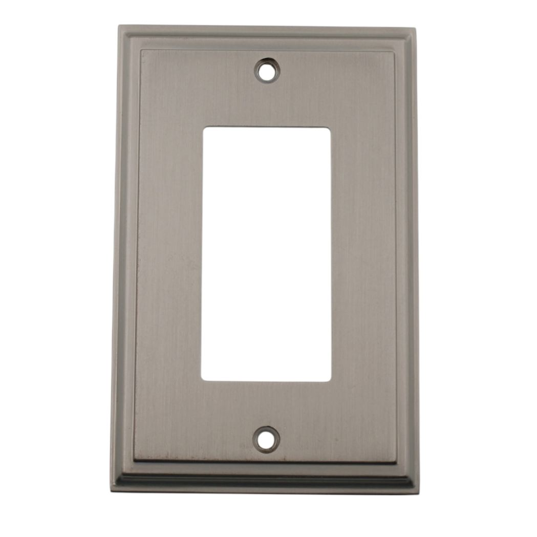 Amerock Mulholland Satin Nickel 1 Rocker Switch Wall Plate BP36518G10