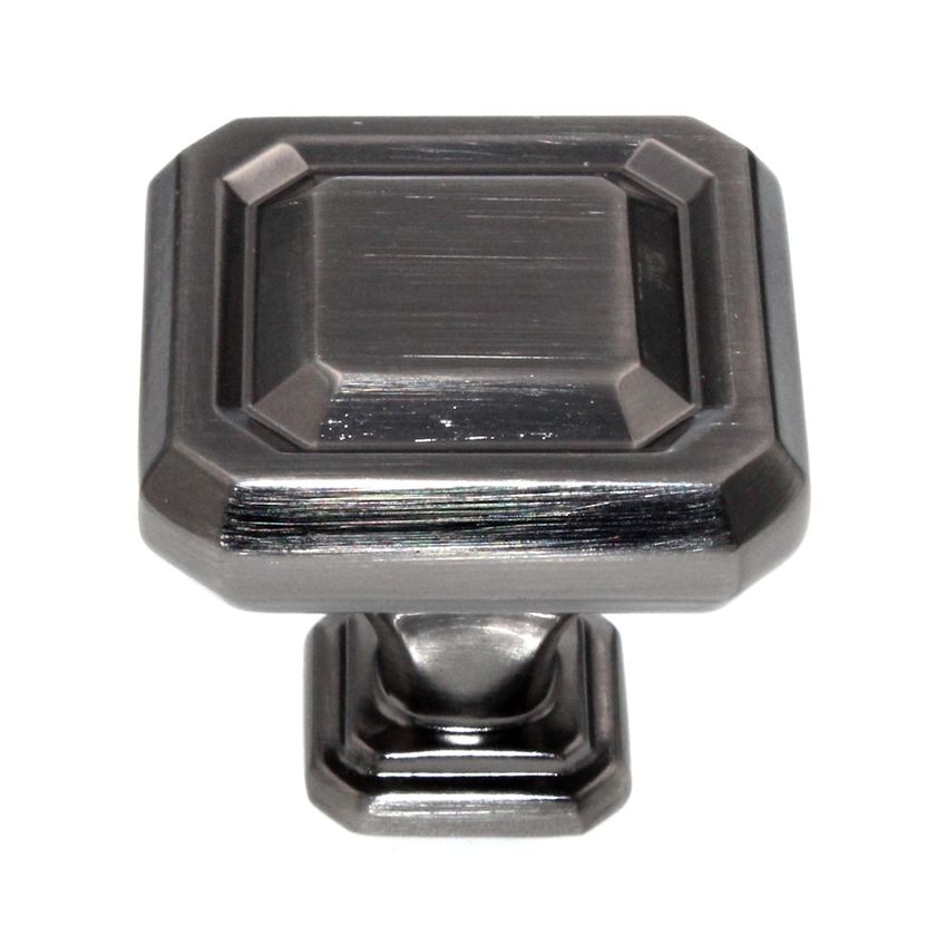 Amerock Wells 1 1/4" Square Cabinet Knob Gunmetal BP36546GM