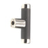 Amerock Esquire 2 5/8" T Bar Cabinet Knob Polished Nickel Gunmetal BP36556PNGM