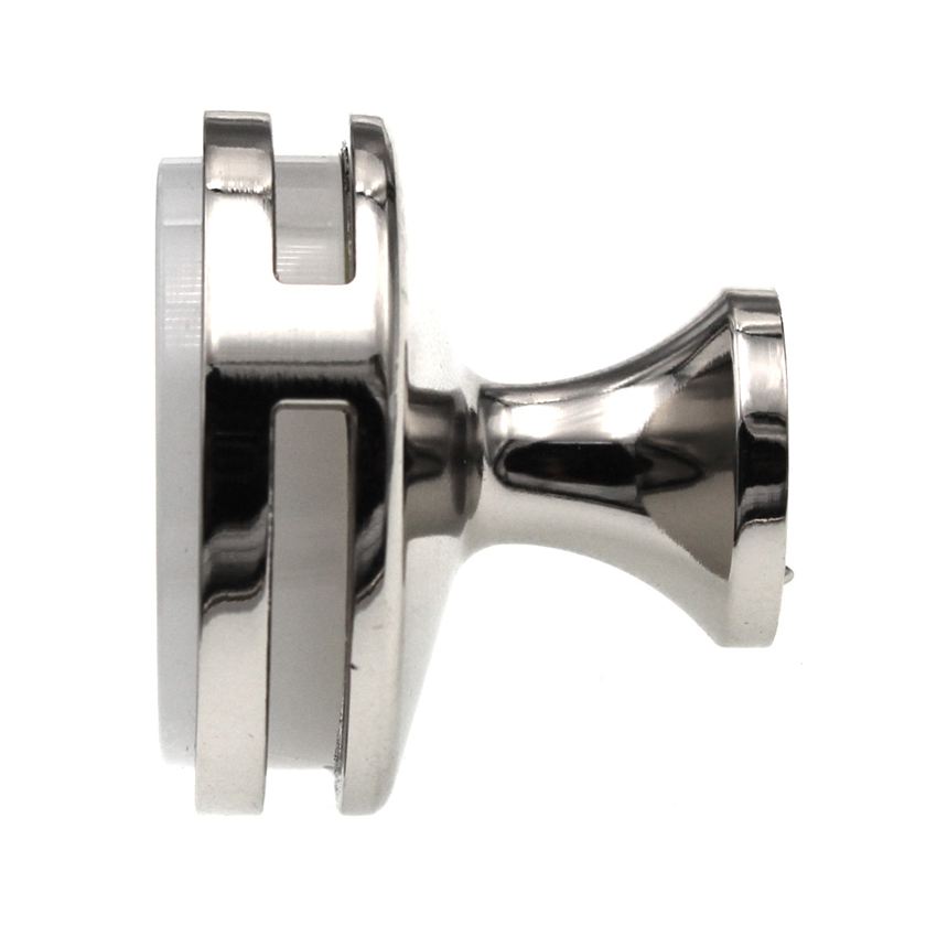 Amerock Oberon 1 3/8" Round Cabinet Knob Polished Nickel Frosted BP36608PNFA