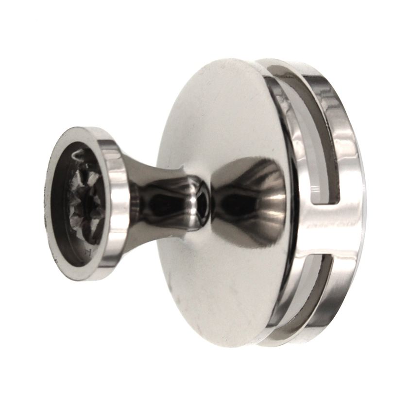Amerock Oberon 1 3/8" Round Cabinet Knob Polished Nickel Frosted BP36608PNFA