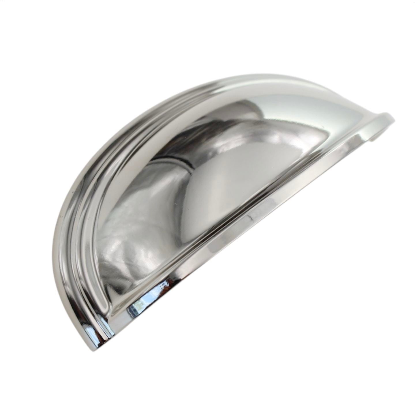 Amerock Ashby 3" and 4" Ctr Drawer Cup Pull Polished Nickel BP36640PN