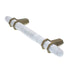 Amerock Carrione 3 3/4" (96mm) Ctr Pull White Golden Champagne BP36648MWBBZ
