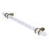 Amerock Carrione 6 5/16" (160mm) Ctr Pull White Golden Champagne BP36650MWBBZ